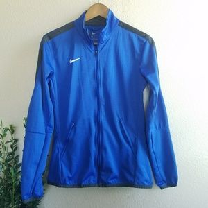 •Nike • Blue zip up jacket with zipper pockets